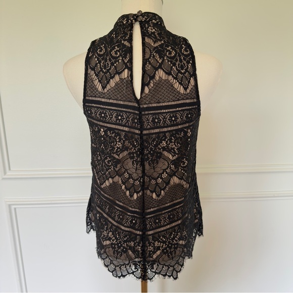 Lauren Conrad Lace Black Tank Halter Top Women's Top Size Small - Picture 4 of 7